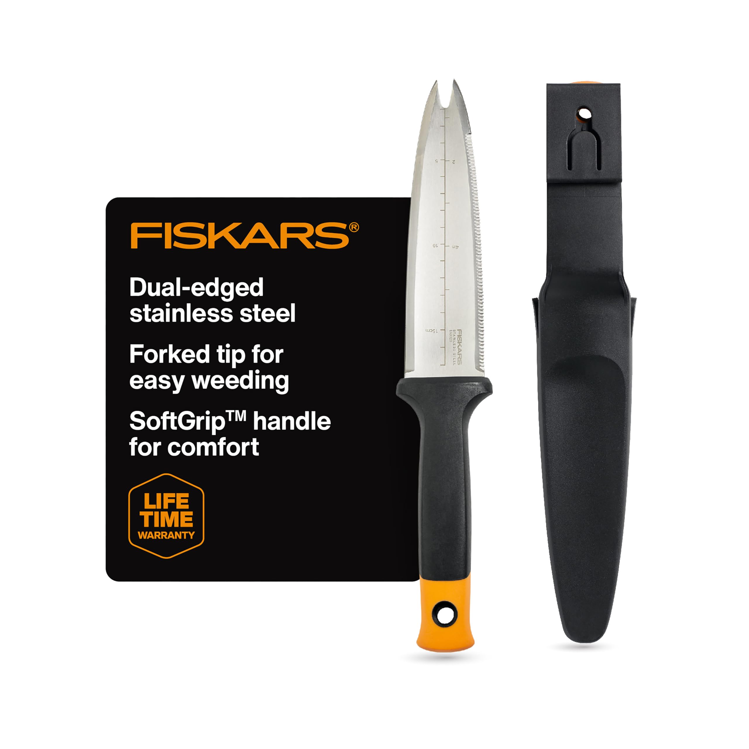 Amazon.com : Fiskars Hori Hori Garden Knife with Sheath, Multi